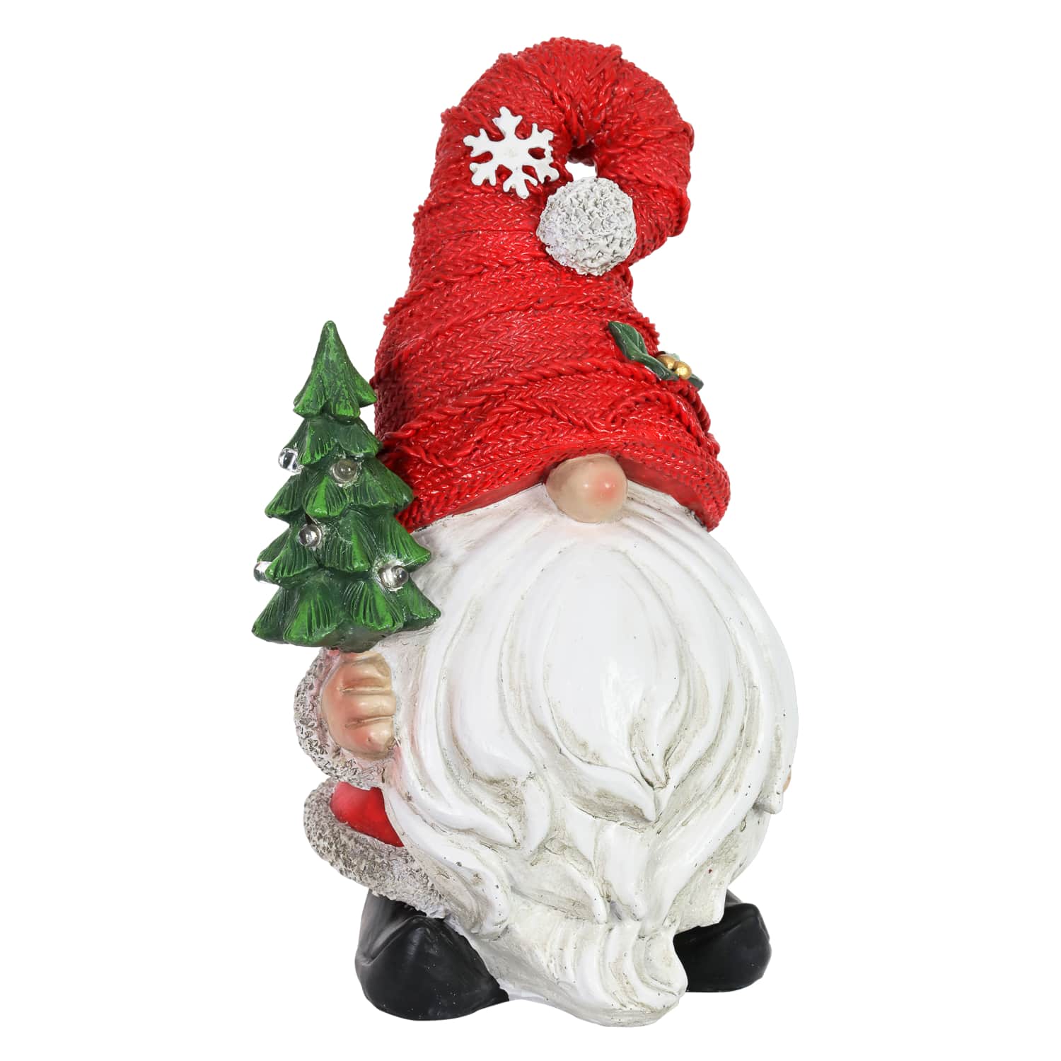 Red Hat Holiday Gnome with LED Christmas Tree - Thumbnail 4