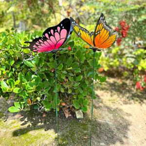 2pk Large WindyWings Butterfly Stakes, 11 inch wingspan | Shop Garden Decor by Exhart