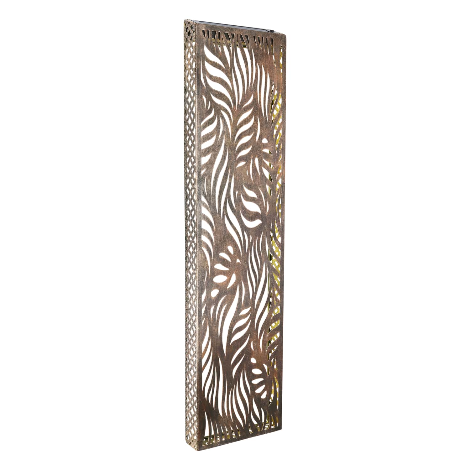 Solar Bronze Metal Filigree Wall Panel Art - Thumbnail 3