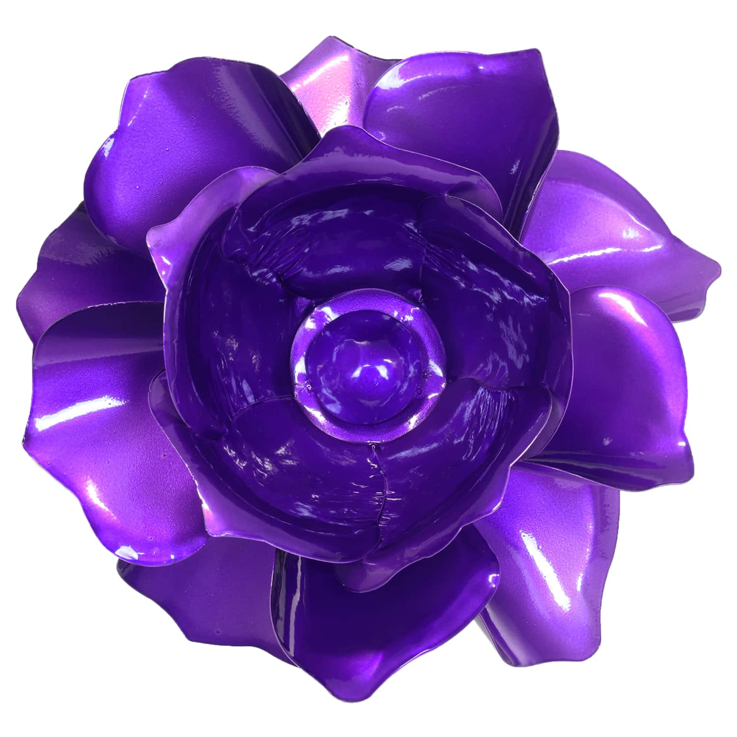 Exhart Rose Flower Wind Spinner Garden Stake - Thumbnail 3