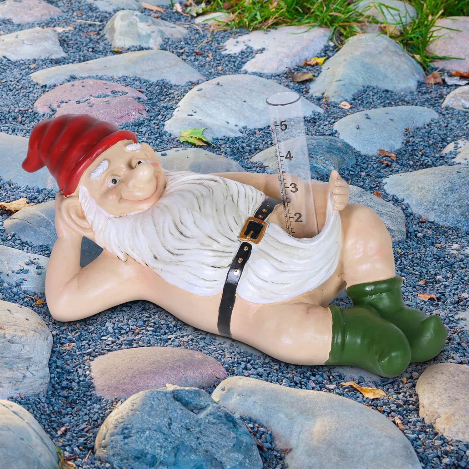 Exhart Ralph Gnome Rain Gauge - Thumbnail 2