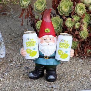 Good Time Double Fisting Two Can Timmy Gnome Garden Statue, 13 Inch | Shop Garden Decor by Exhart