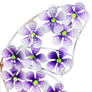 Solar Metal and Glass Purple Butterfly Rain Gauge Garden Stake, 12 by 40 Inches | Shop Garden Decor by Exhart