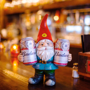 Good Time Double Fisting Two Can Timmy Gnome Garden Statue, 13 Inch | Shop Garden Decor by Exhart