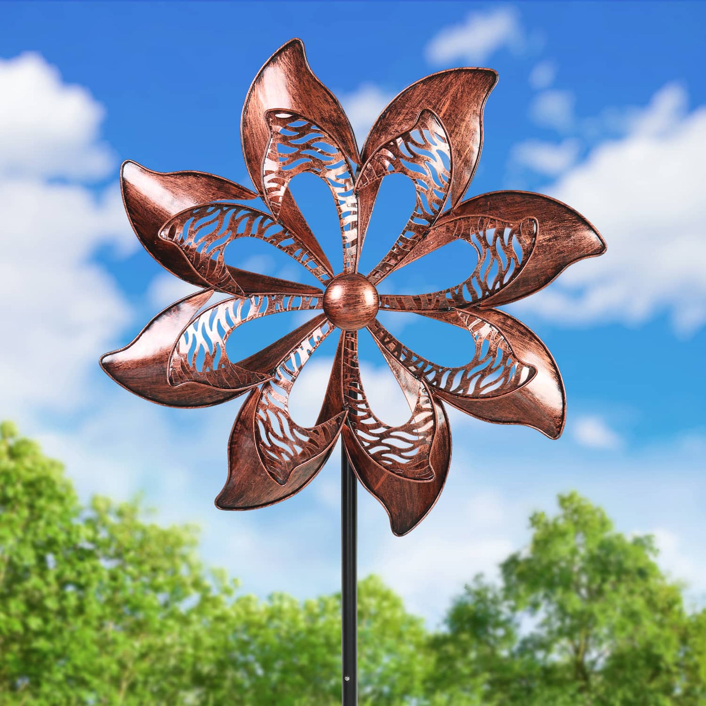 RTWAY Metalen Zonnebloem Spinning Windmolen, Zonnebloem Windmolen Zonnebloem Verklaring Windmolen Gazon Pinwheels Tuin Wind Spinner voor Outdoor Patio Gazon Yard Garden Party RTWAY Metalen Zonnebloem Spinning Windmolen, Zonnebloem Windmolen Zonnebloem Verklaring Windmolen Gazon Pinwheels Tuin Wind Spinner voor Outdoor Patio Gazon Yard Garden Party