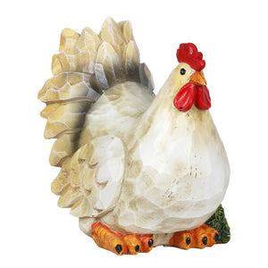 Solar Hand Painted Hen Garden Statue, 9 Inch | Shop Garden Decor by Exhart