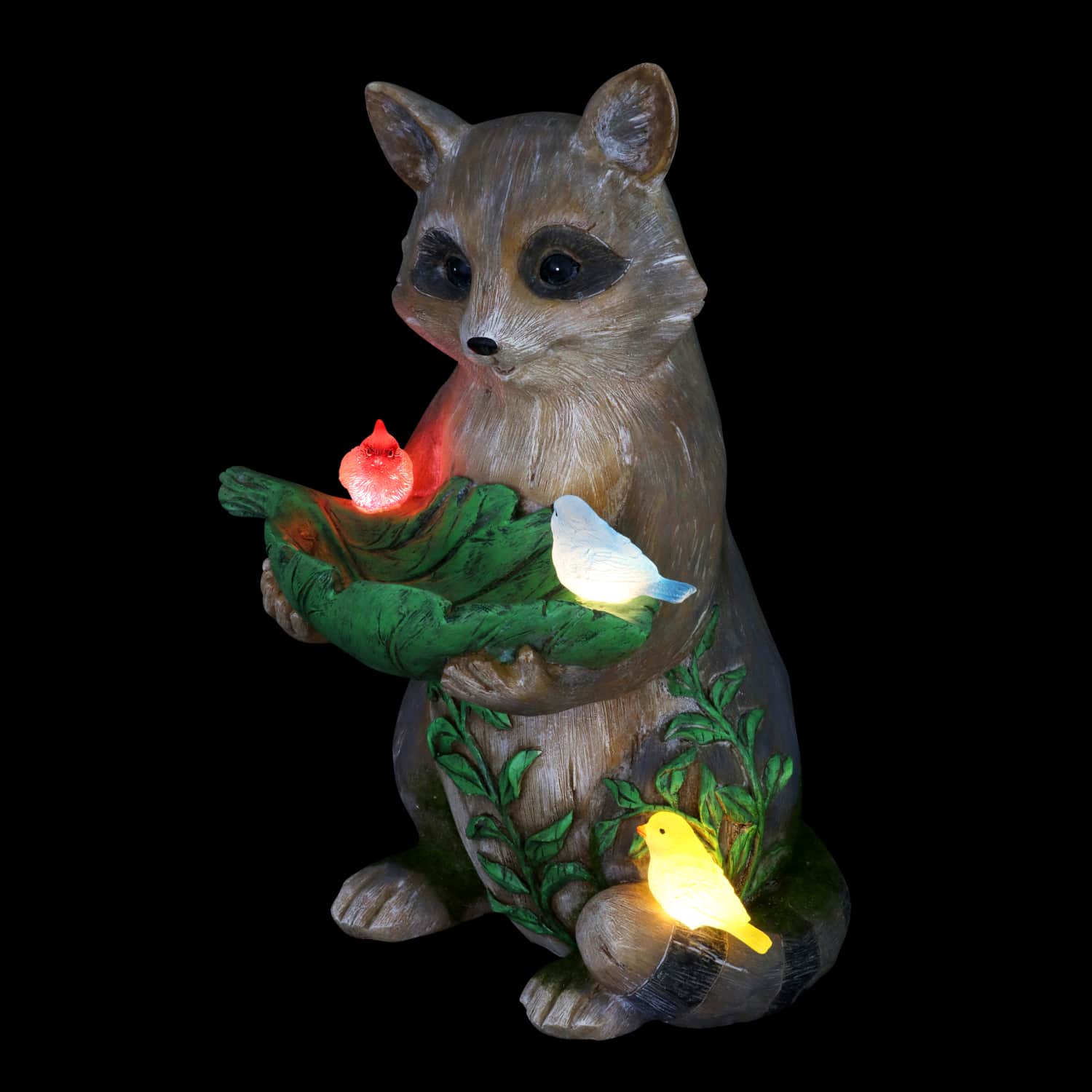 Exhart Solar Raccoon Bird Seed Holder - Thumbnail 4