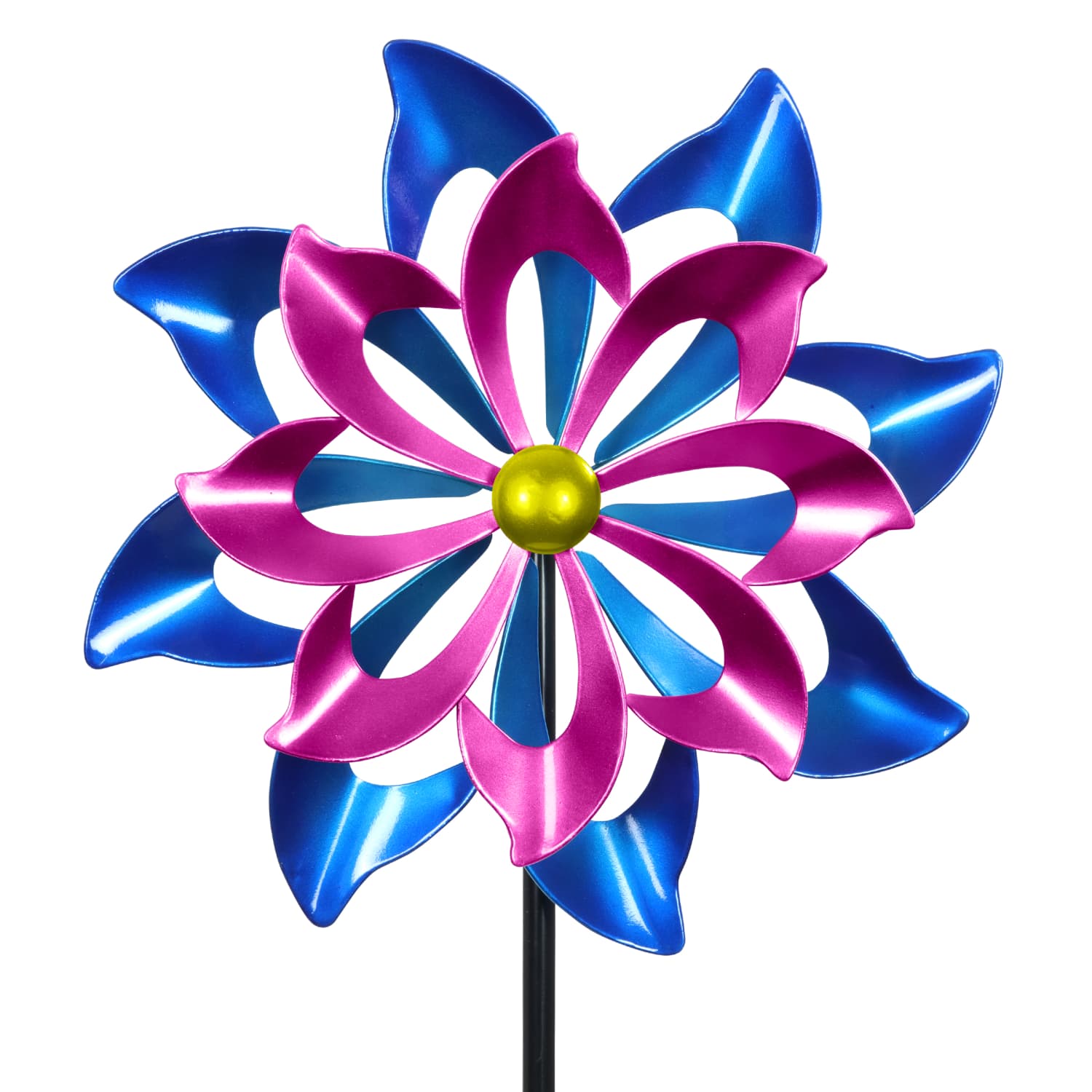 Exhart Metal Pinwheel Garden Kinetic Spinner Stake - Thumbnail 3