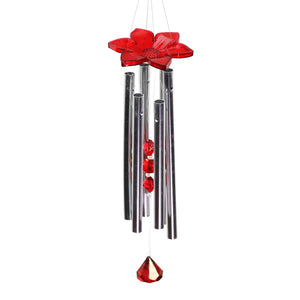 Metallic Cardinal Whirligigs Spinning Windchime, 12 by 24 Inches | Shop Garden Decor by Exhart