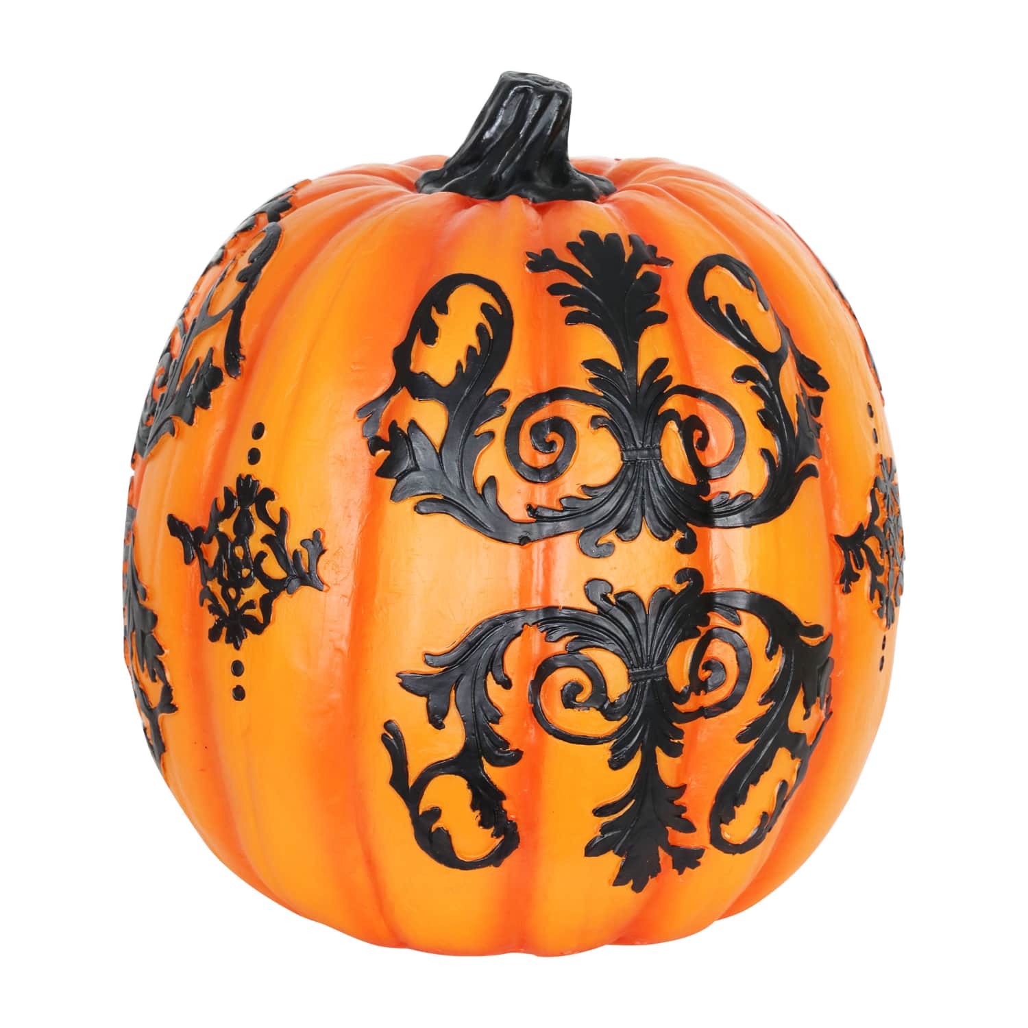 Hand Painted LED Pumpkin Statuary - Thumbnail 2