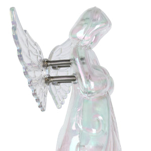 2 Piece Clear Angel WindyWing Garden Stakes, 4.5 by 30 Inches | Shop Garden Decor by Exhart