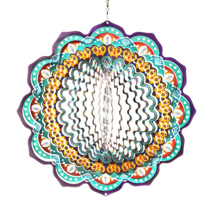 Colorful Hearts Hanging Garden Spinner with Beads, 12 Inch | Shop Garden Decor by Exhart