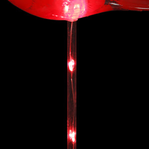 Solar WindyWing Cardinal Garden Stake with Red LED Lights, 7 Inch | Shop Garden Decor by Exhart