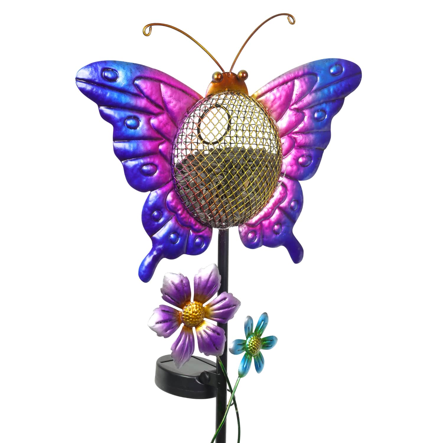 Exhart Butterfly Metal Mesh Bird Feeder Garden Stake - Thumbnail 3