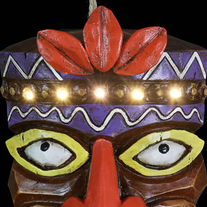 Solar Tiki Bird House, 5.5 by 8.5 Inches | Shop Garden Decor by Exhart
