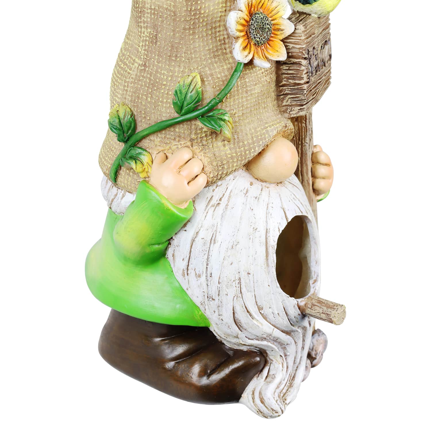 Welcome Gnome Hanging Bird House - Thumbnail 4