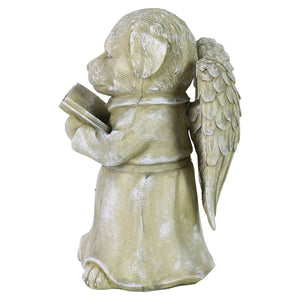 Dog Angel Reading Book Statue, 9.5 Inch | Shop Garden Decor by Exhart