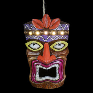 Solar Tiki Bird House, 5.5 by 8.5 Inches | Shop Garden Decor by Exhart