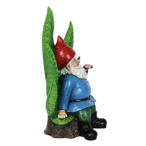 Good Time Ganja Throne LED Gnome with Timer, 12 inches | Shop Garden Decor by Exhart