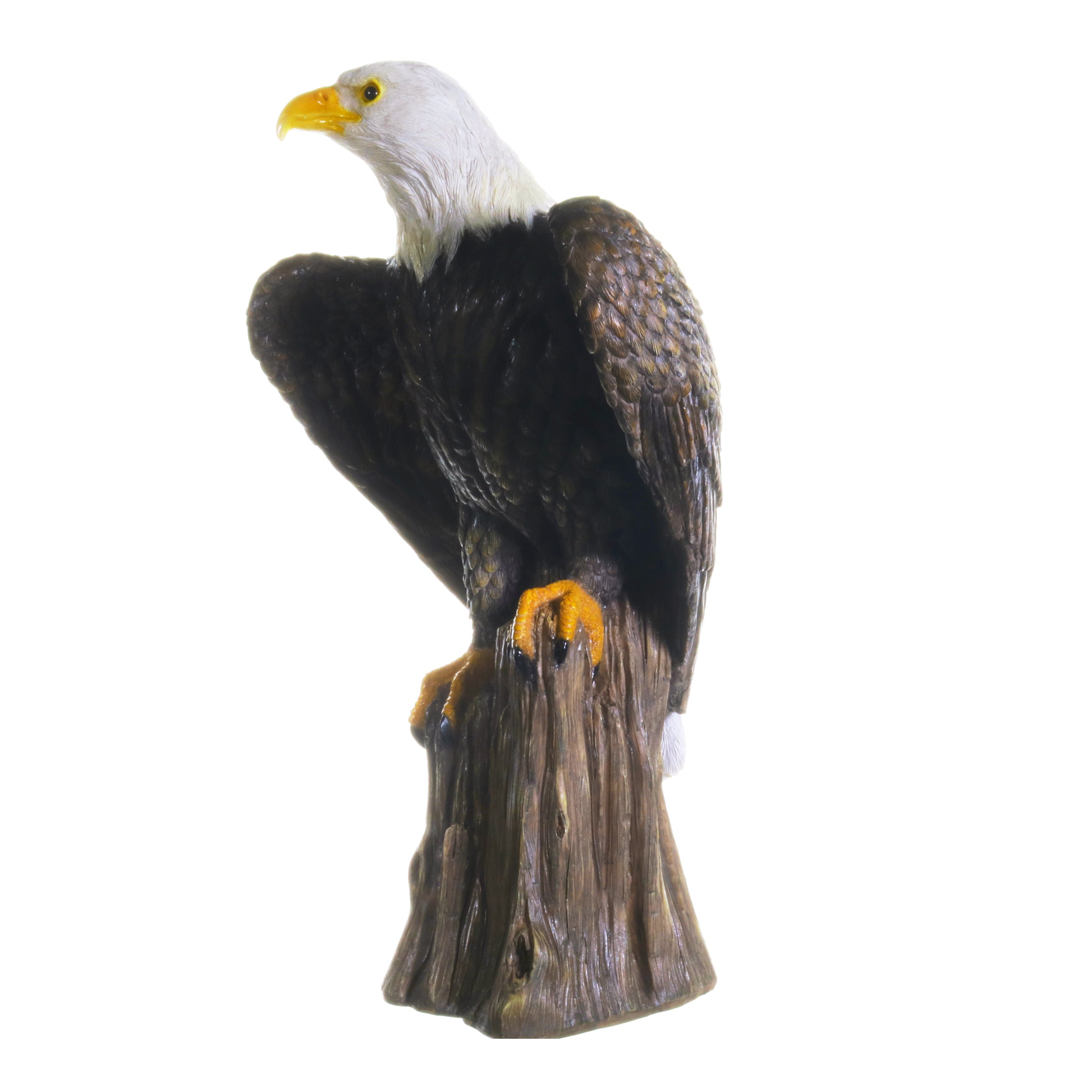 Bald Eagle on a Log Statue - Thumbnail 5