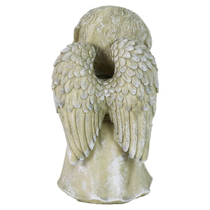 Dog Angel Reading Book Statue, 9.5 Inch | Shop Garden Decor by Exhart