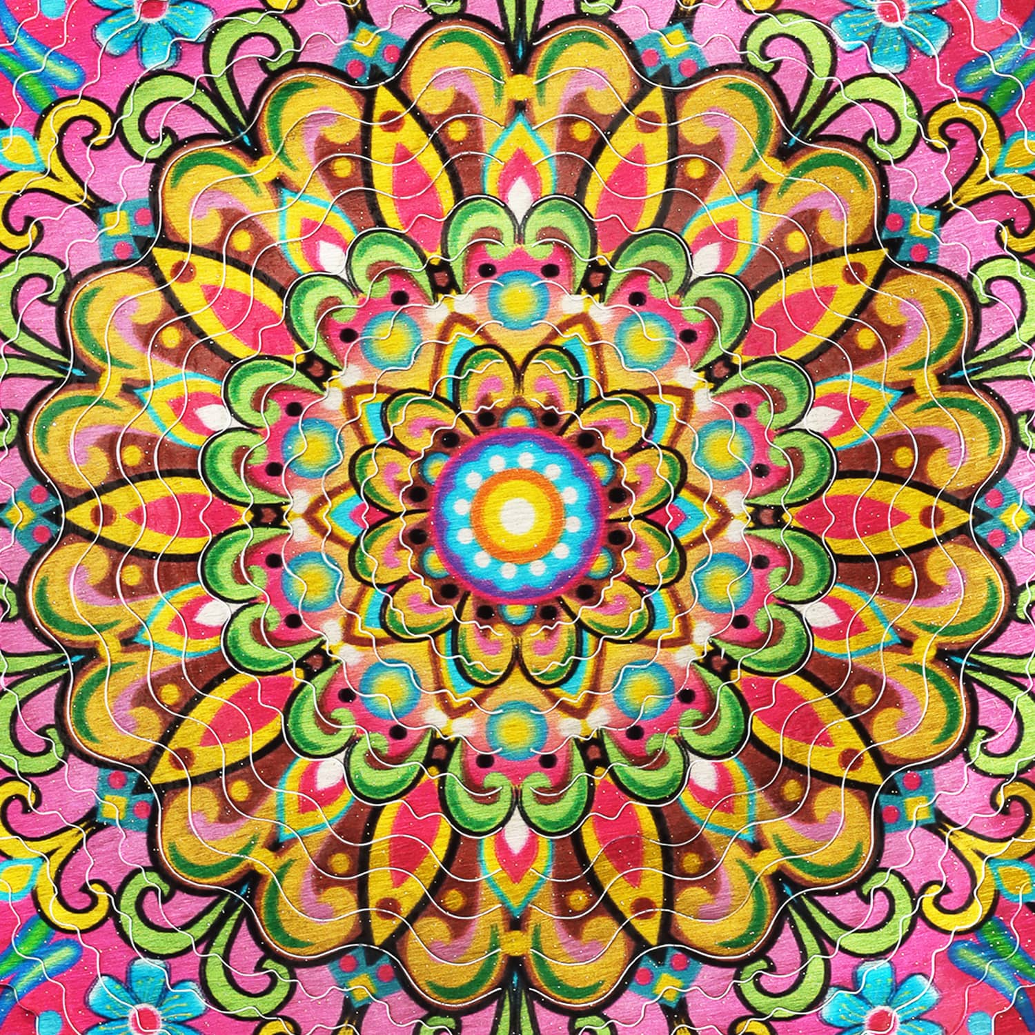 Exhart Daisy Mandala Hanging Spinner - Thumbnail 3
