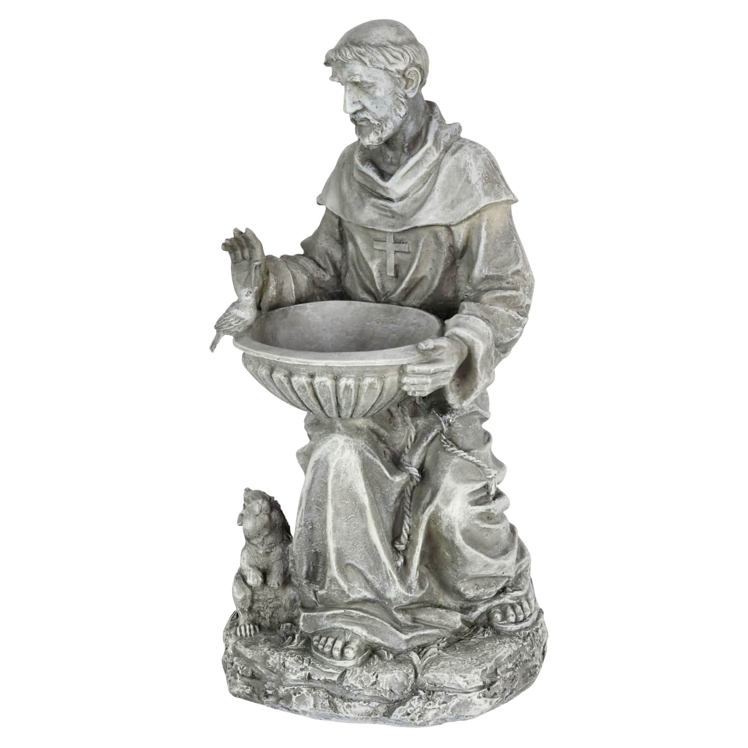 Saint Francis Bird Feeder Garden Statue - Thumbnail 4