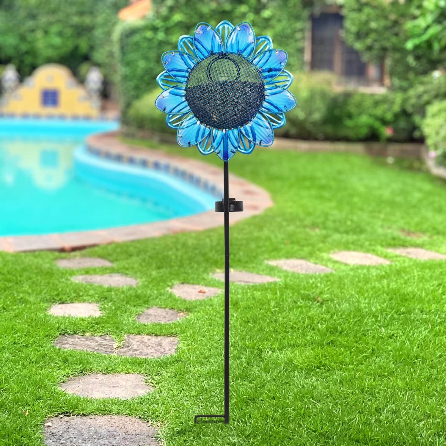 Exhart Sunflower Bird Seed Feeder Garden Stake - Thumbnail 5