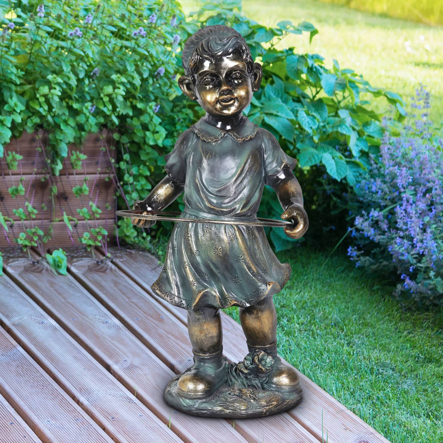 Girl with Hula Hoop Statuary - Thumbnail 4