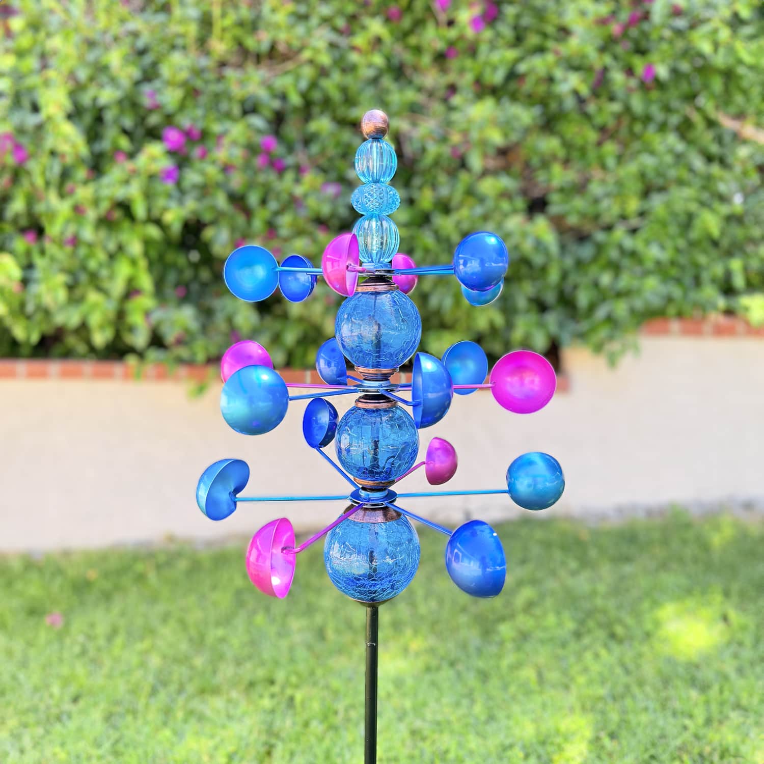 Exhart Wind Spinner Garden Stake