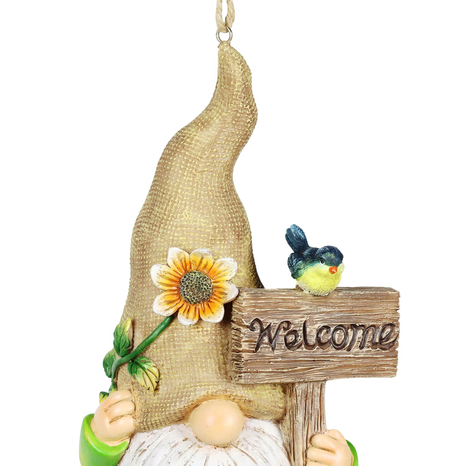 Welcome Gnome Hanging Bird House - Thumbnail 3
