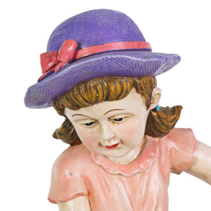 Solar Girl Pouring Water Garden Statue, 12 Inch | Shop Garden Decor by Exhart