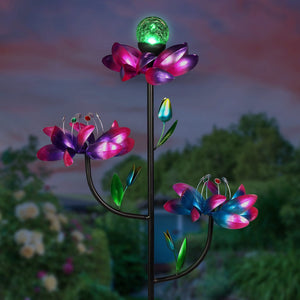 Waterproof Solar Garden Lights, Starburst Swaying Light