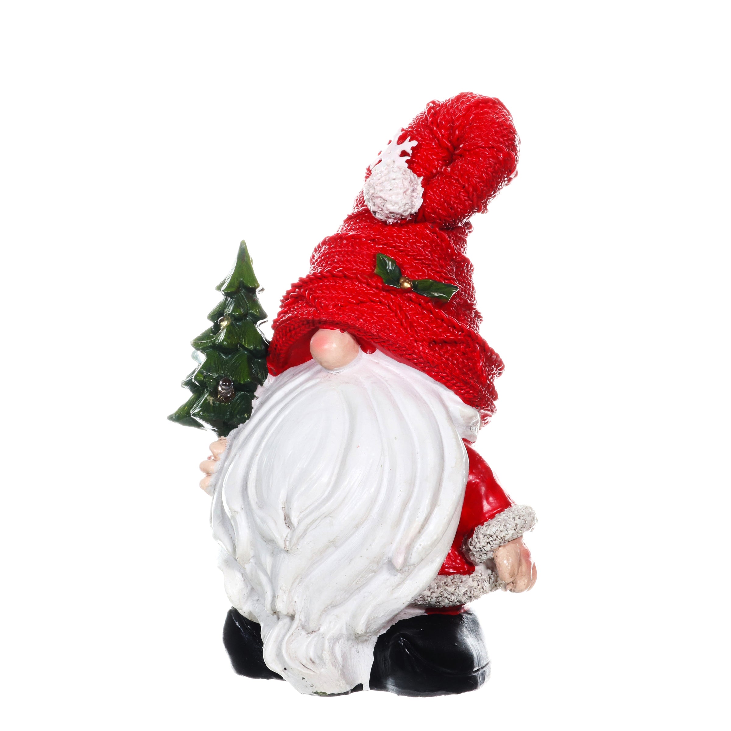 Red Hat Holiday Gnome with LED Christmas Tree - Thumbnail 3