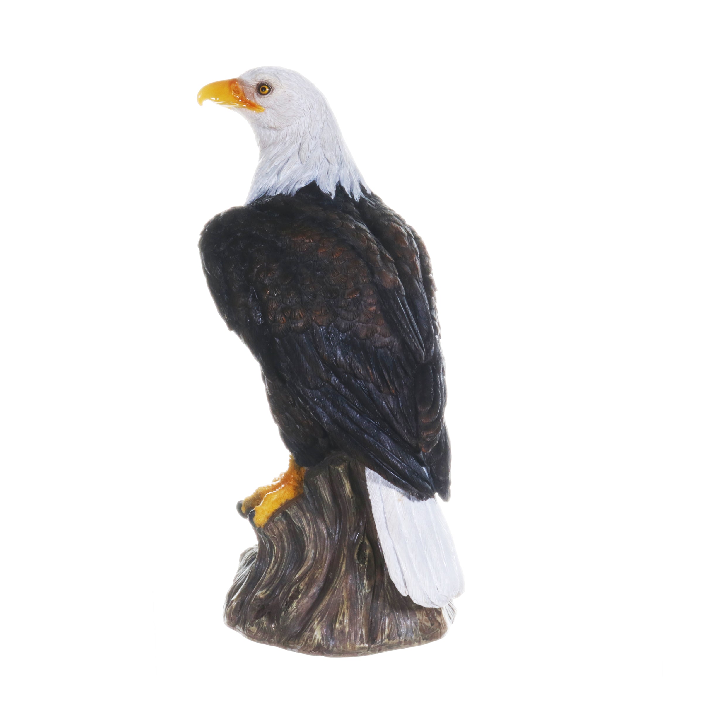 Bald Eagle on a Log Statue - Thumbnail 3