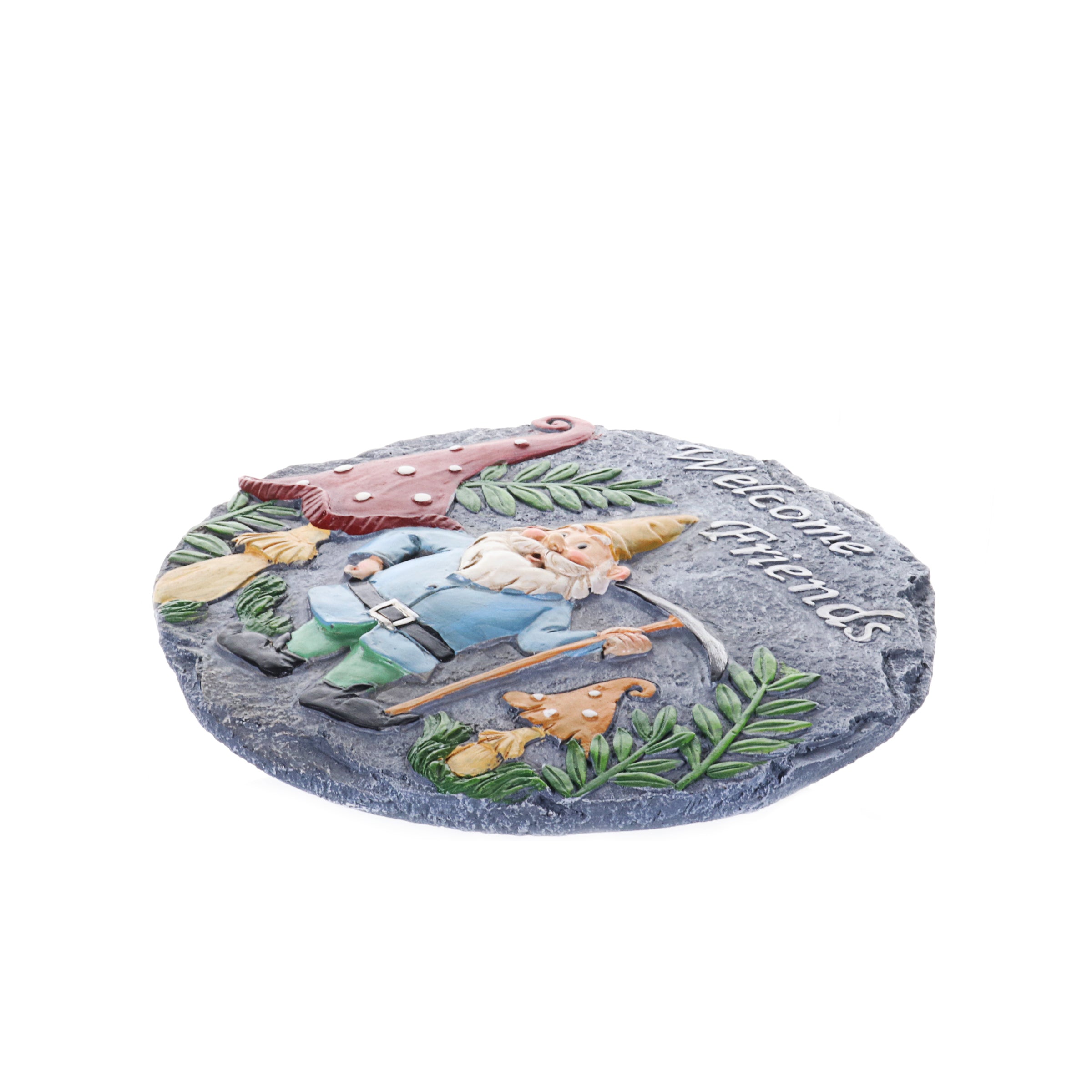 Exhart Welcome Friends Garden Gnome Stepping Stone - Thumbnail 5