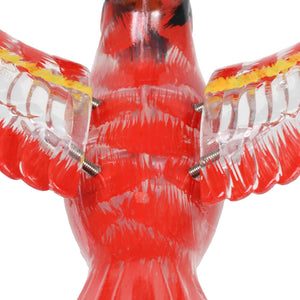 Solar WindyWing Cardinal Garden Stake with Red LED Lights, 7 Inch | Shop Garden Decor by Exhart
