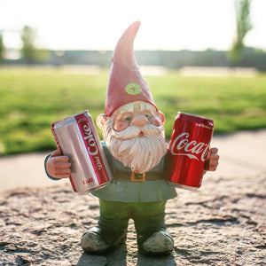 Good Time Double Fisting Two Can Timmy Gnome Garden Statue, 13 Inch | Shop Garden Decor by Exhart