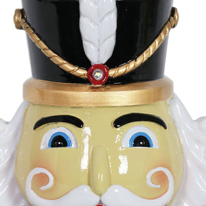 Hand Painted Nutcracker Soldier with LED Uniform on a Battery Powered Automatic Timer, 12 Inch | Shop Garden Decor by Exhart