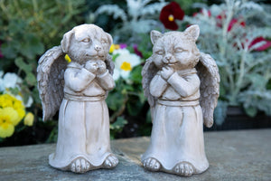 Praying Dog Angel Garden Statue, 7.5 Inches tall | Shop Garden Decor by Exhart