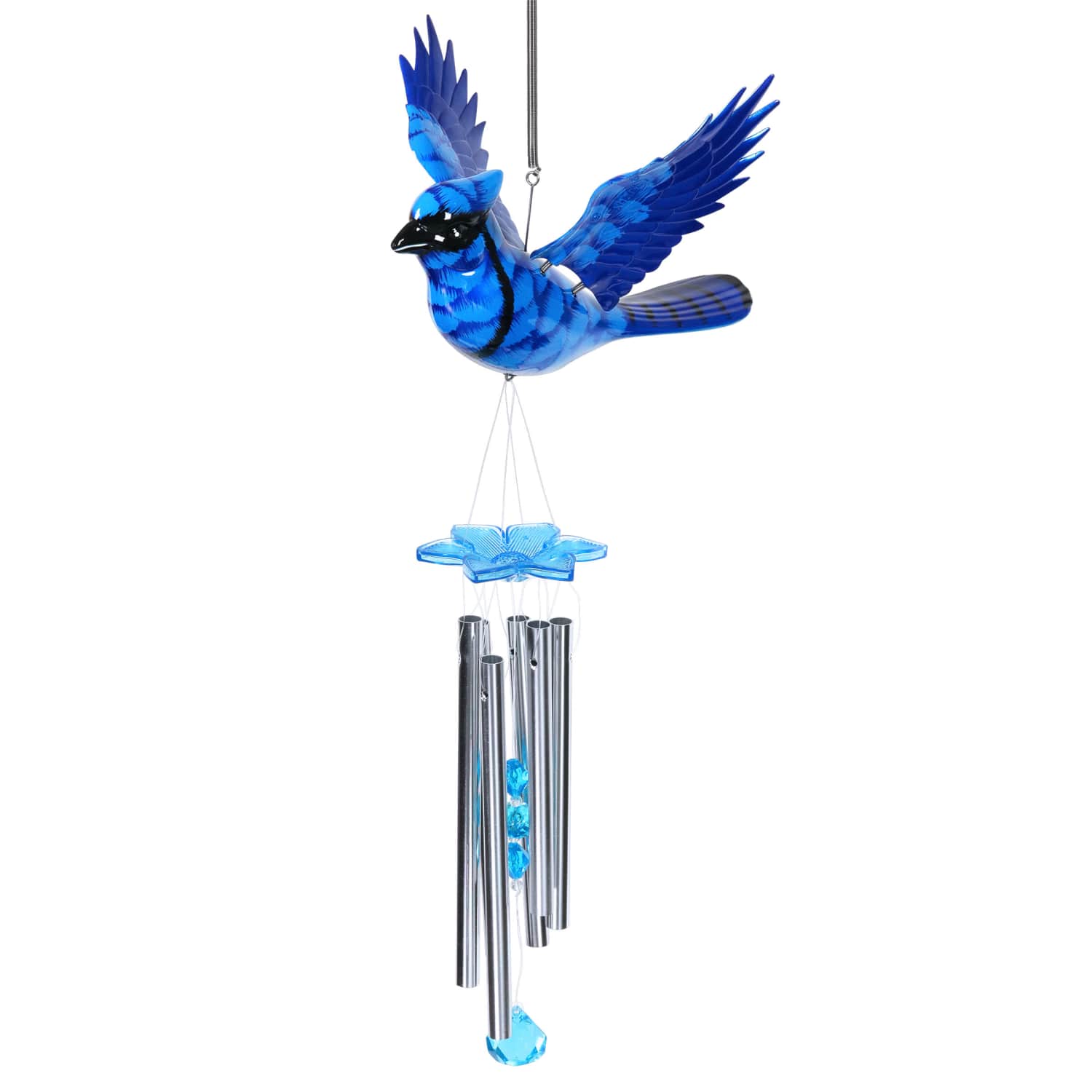 Large WindyWings Blue Jay Wind Chime