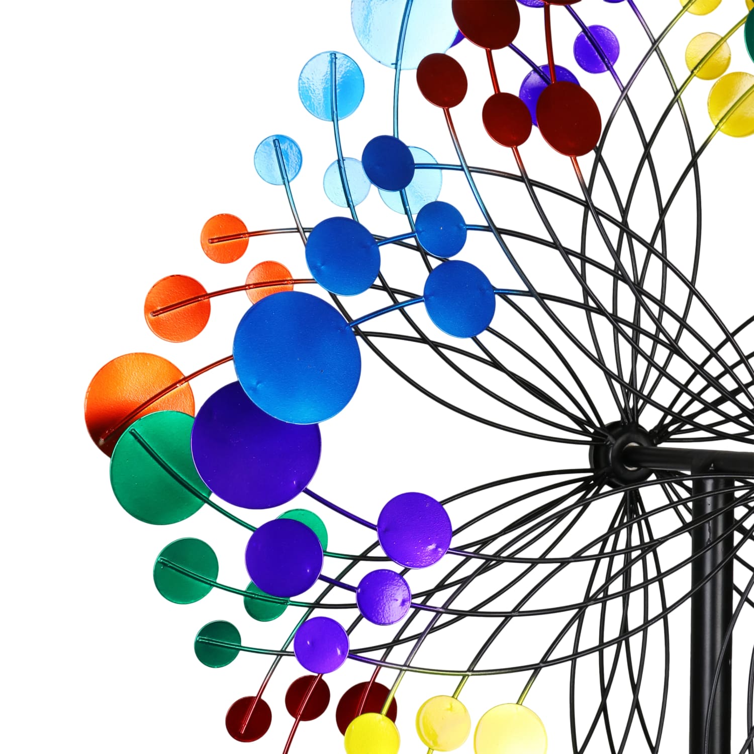Exhart Kinetic Starry Night Wind Spinner Garden Stake - Thumbnail 5
