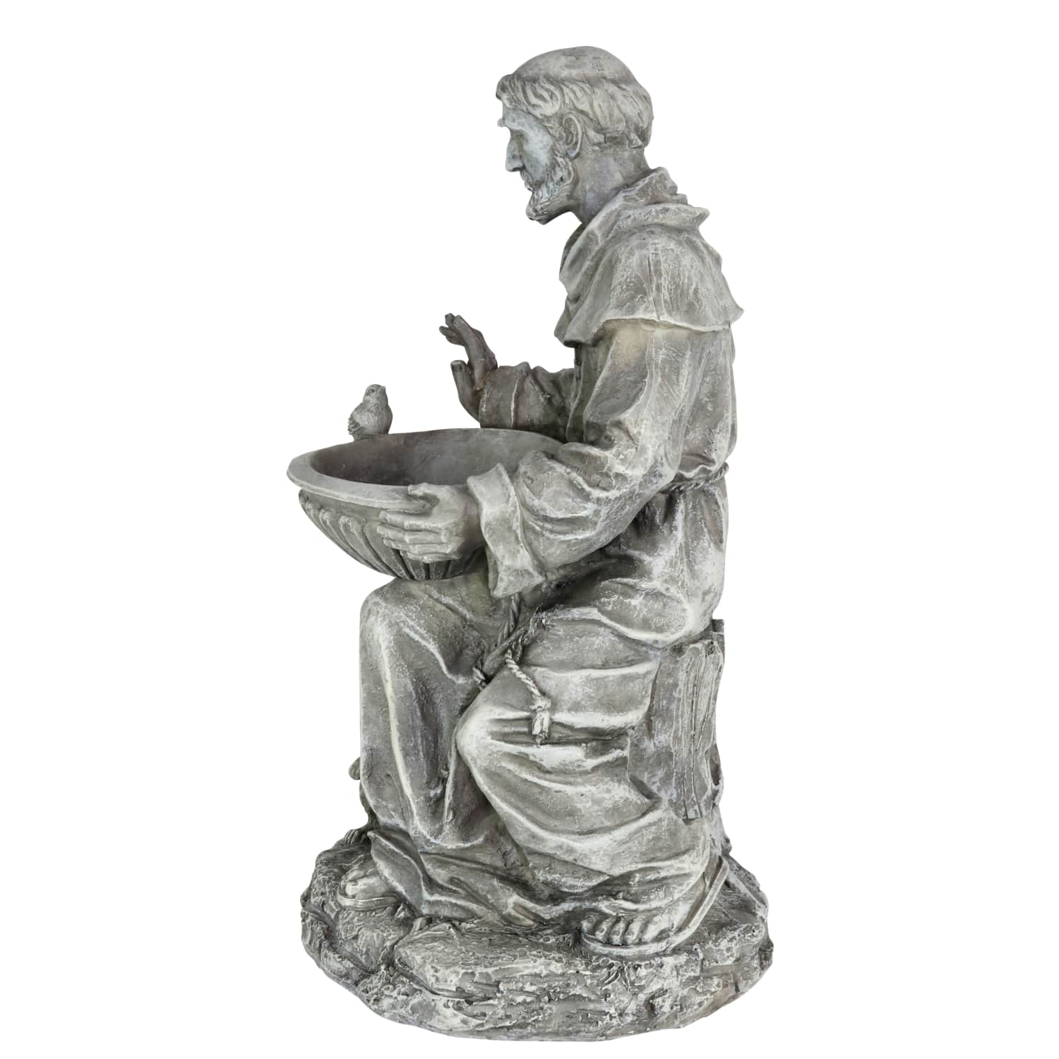 Saint Francis Bird Feeder Garden Statue - Thumbnail 3
