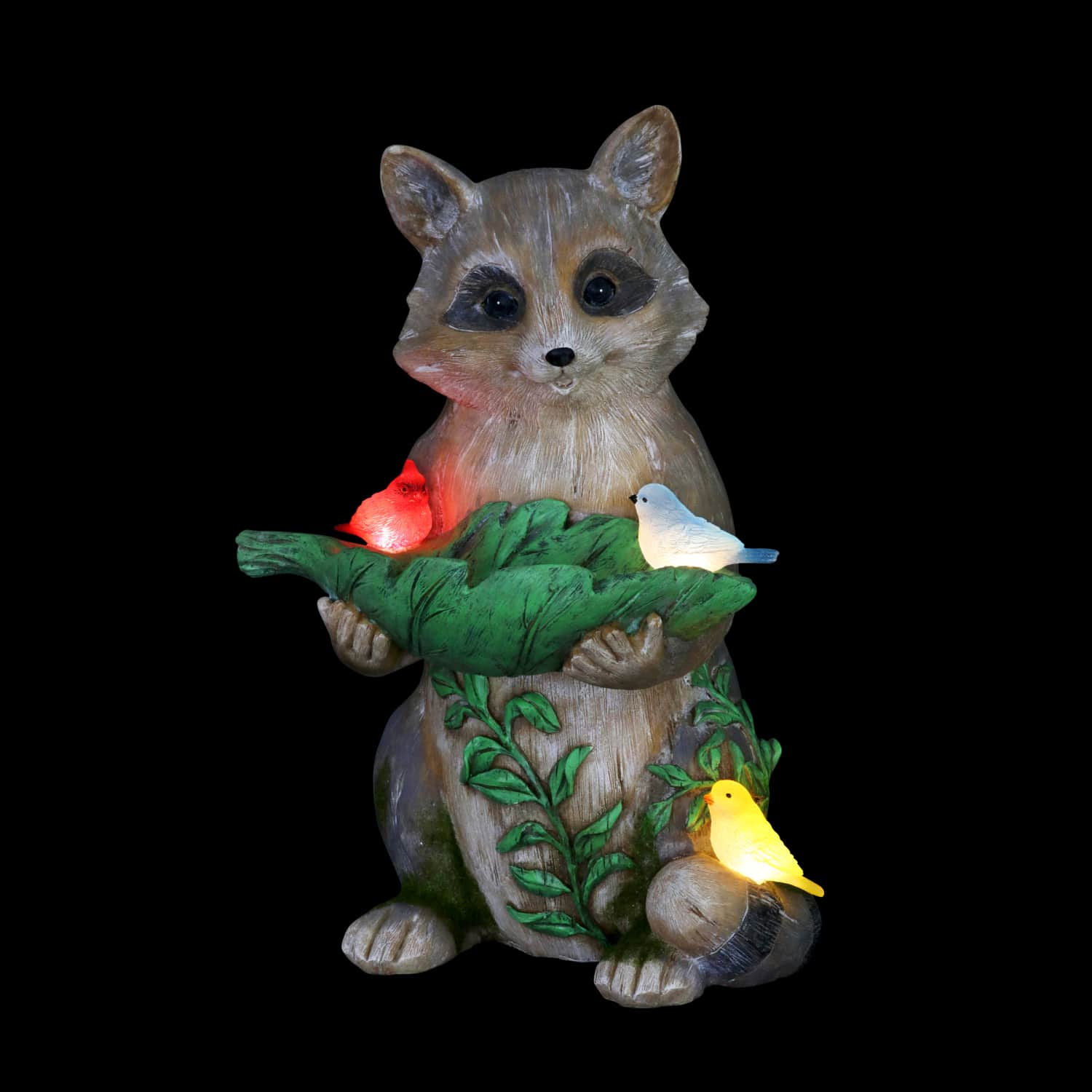 Exhart Solar Raccoon Bird Seed Holder - Thumbnail 2