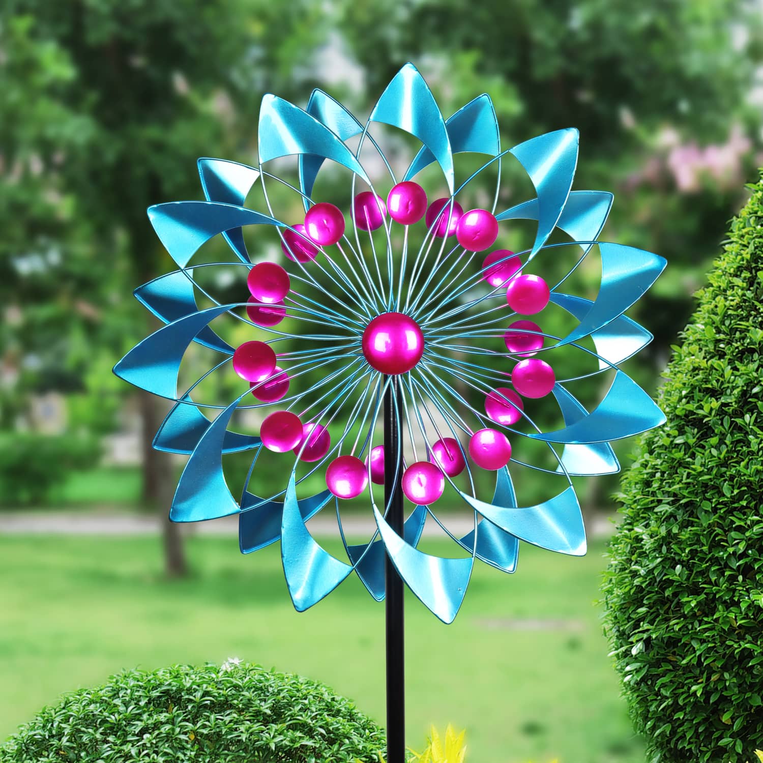 Exhart Kinetic Garden Spinner Stake - Thumbnail 3