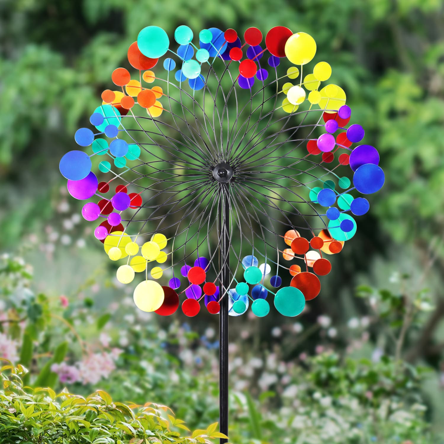 Exhart Kinetic Wind Spinner Garden Stake - Thumbnail 3
