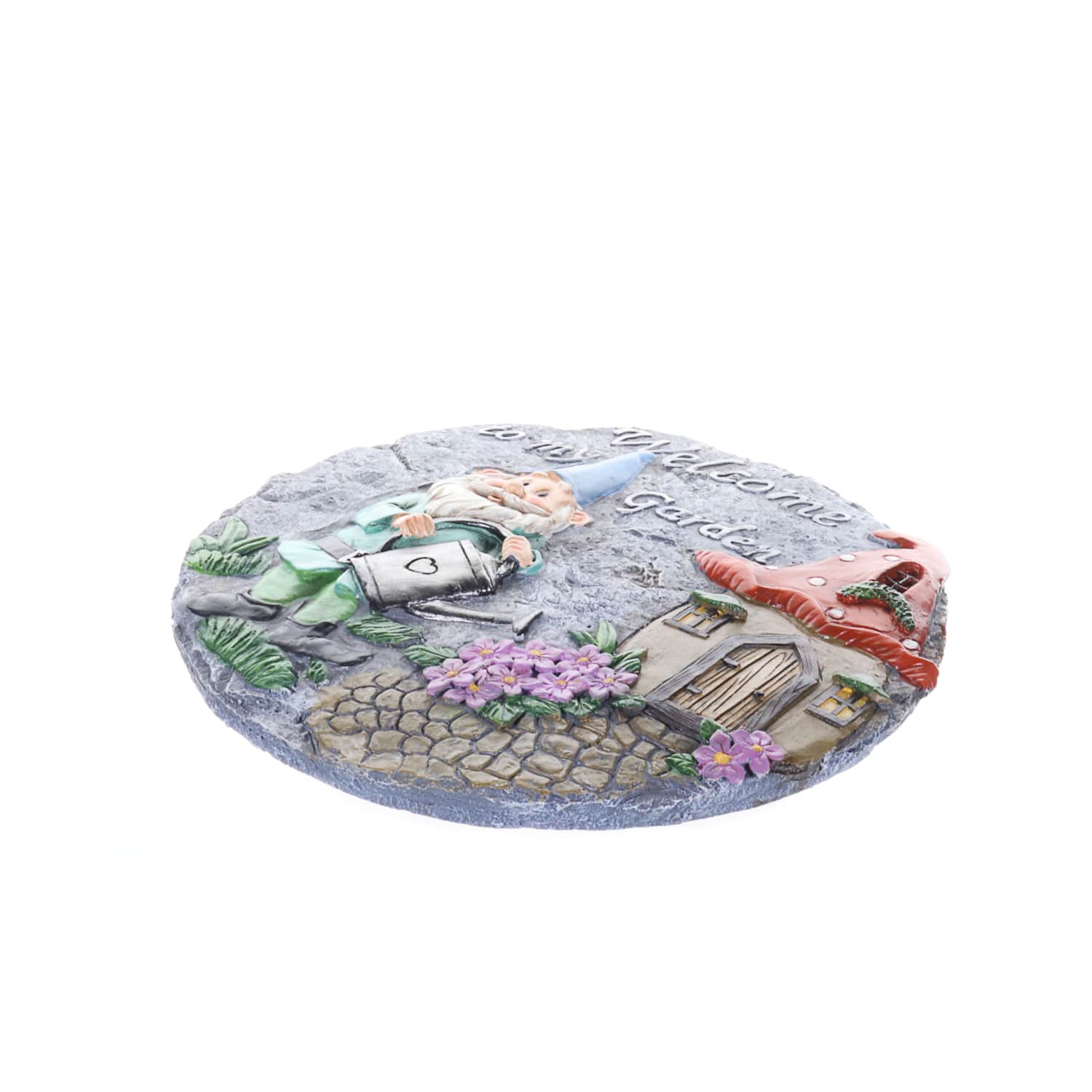 Exhart Welcome Friends Garden Gnome Stepping Stone - Thumbnail 2