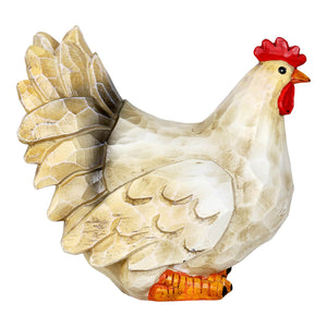 Solar Hand Painted Hen Garden Statue, 9 Inch | Shop Garden Decor by Exhart