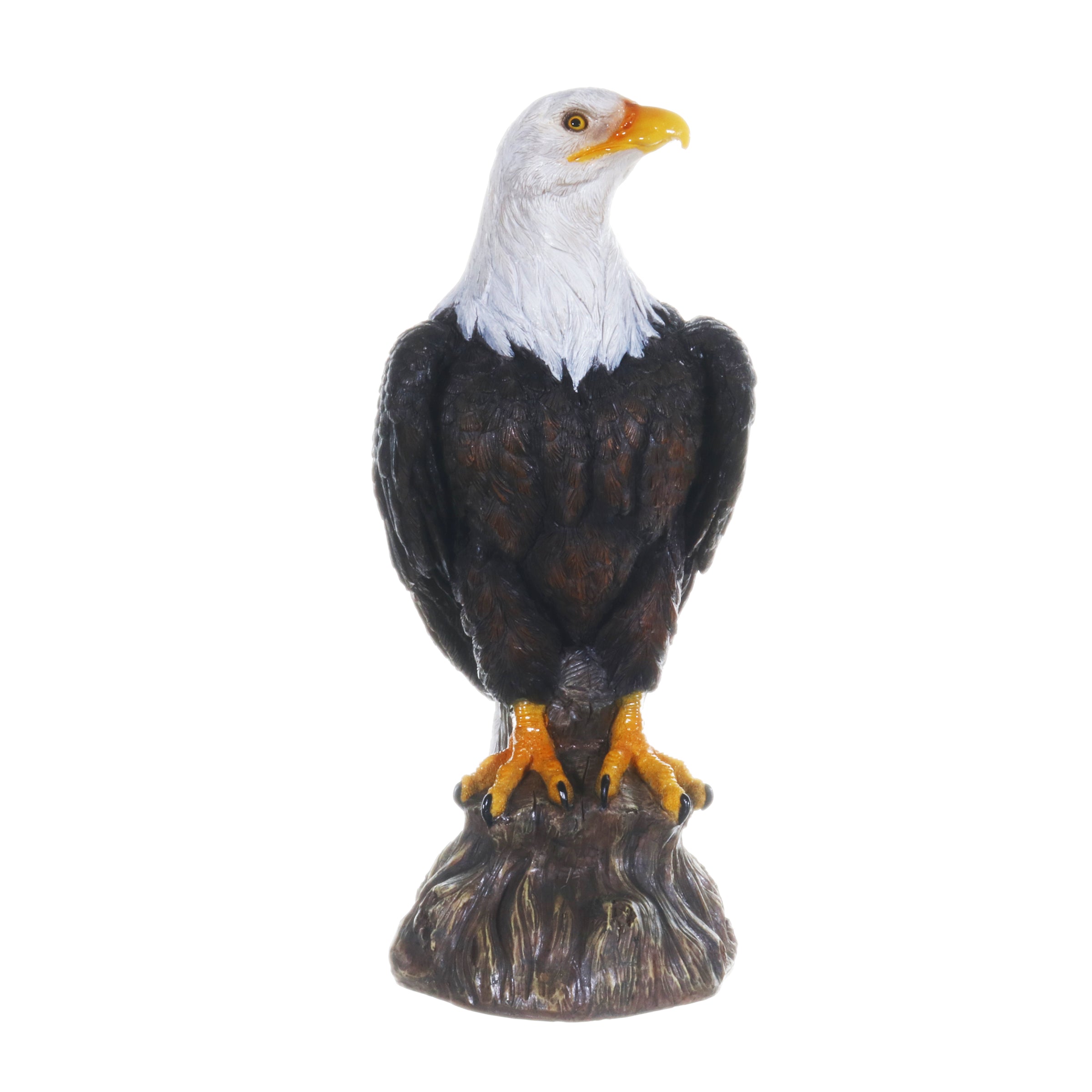 Bald Eagle on a Log Statue - Thumbnail 4