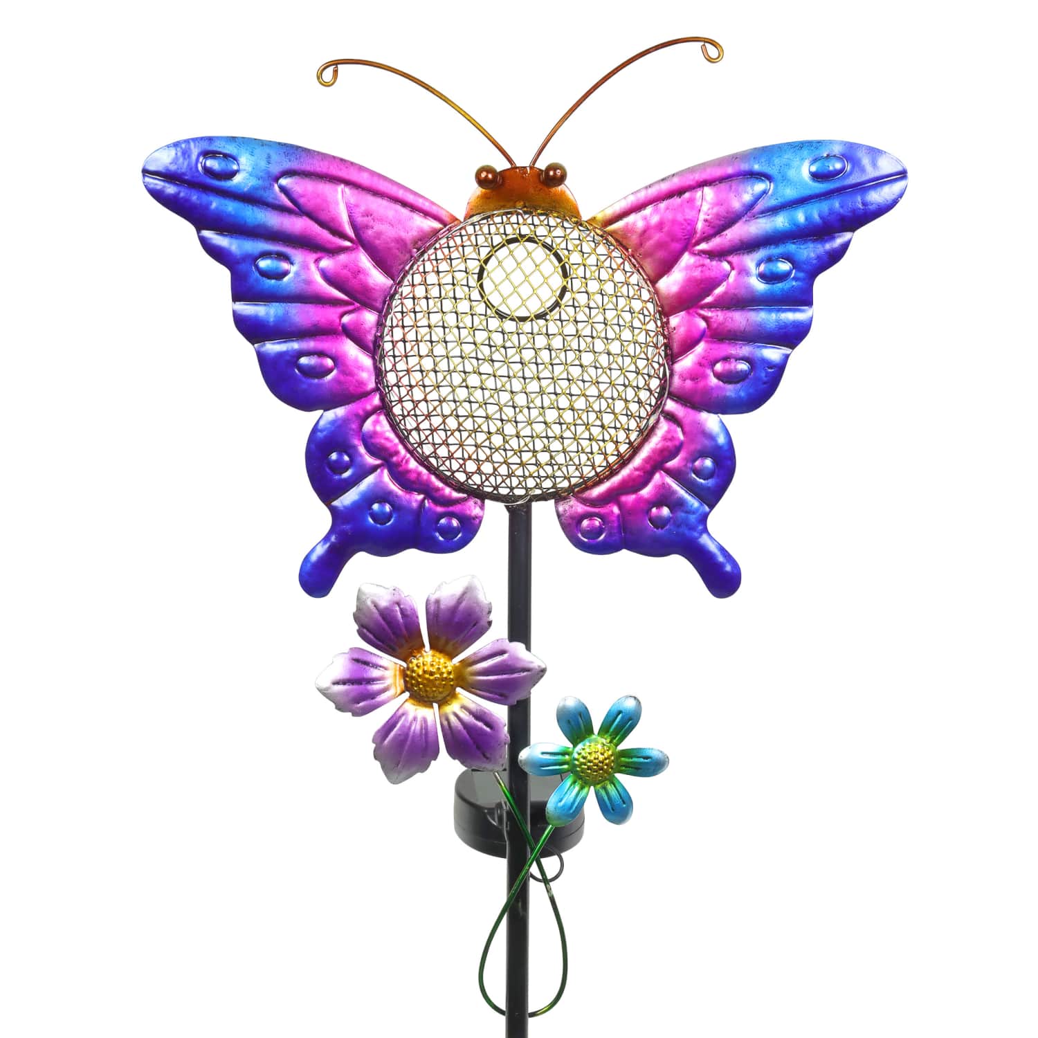 Exhart Butterfly Metal Mesh Bird Feeder Garden Stake